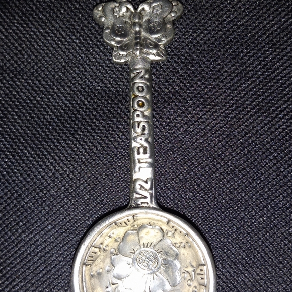 Ganz Vintage pewter measuring spoons in butterfly motif - Picture 8 of 12